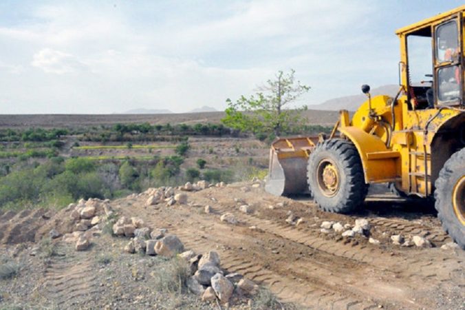 بیش از ۴۵ هزار متر مربع از اراضی ملی در شهرستان کاشمر رفع تصرف شد
