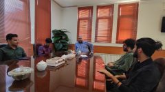 نشست صمیمی فرماندار با ۴ نخبه جوان کاشمری دانشجوی دانشگاه صنعتی شریف